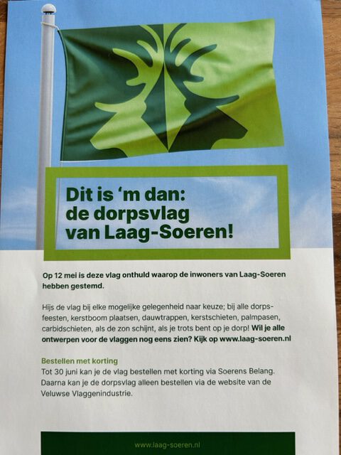 De nieuwe vlag van Laag Soeren