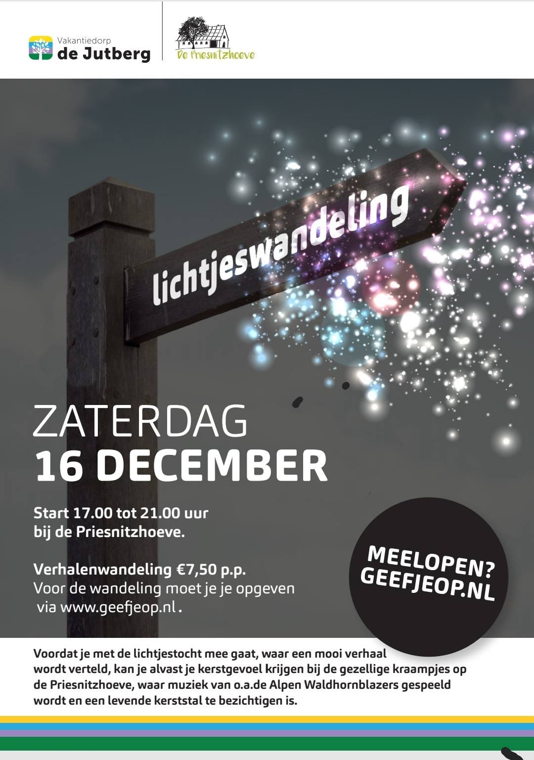 Lichtjes wandeling en kerstmarkt Priesnitzhoeve