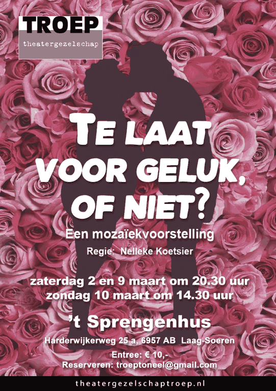 Voorstelling Troep bekijken, er kan gereserveerd worden!