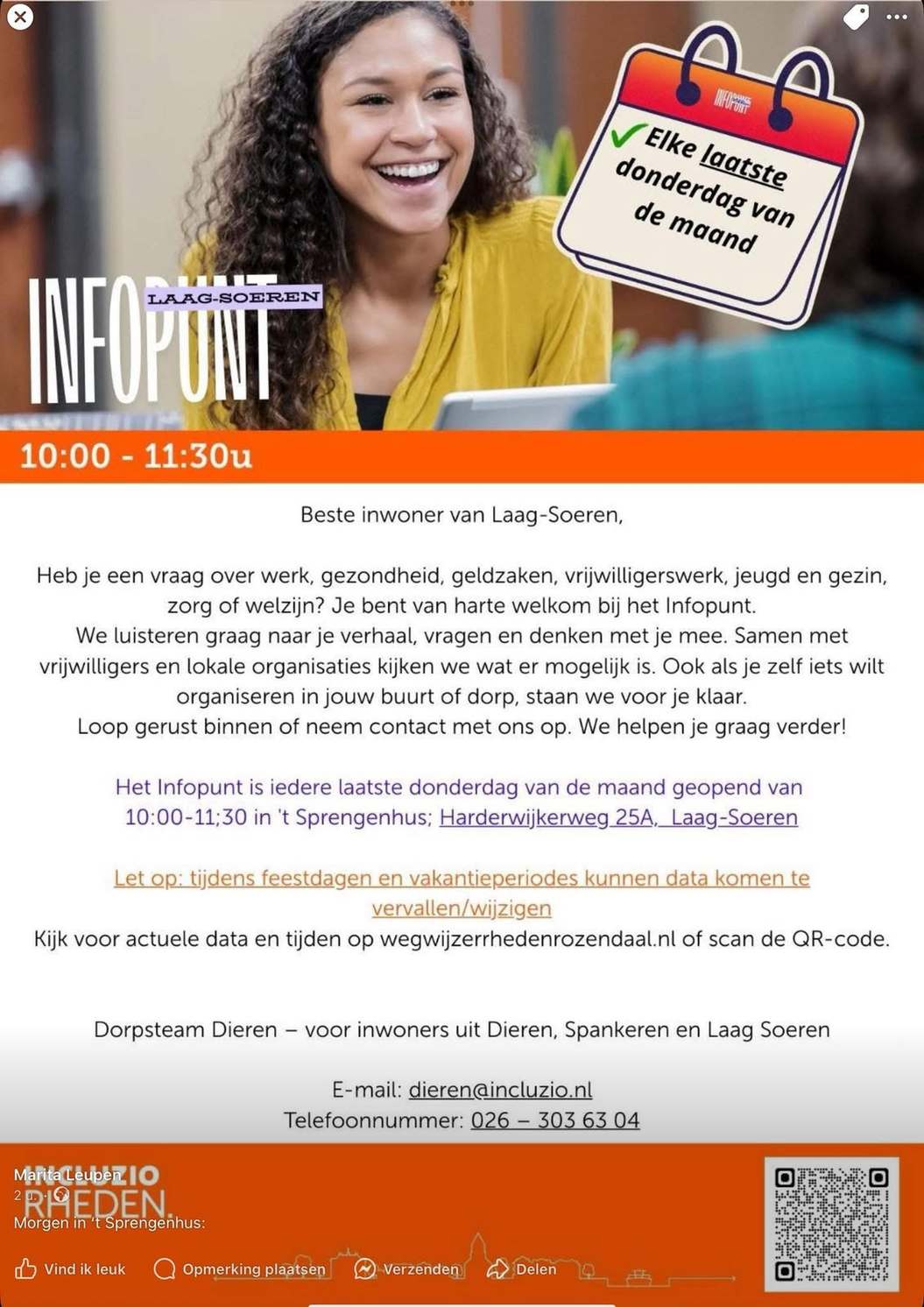 Incluzio Rheden, info punt