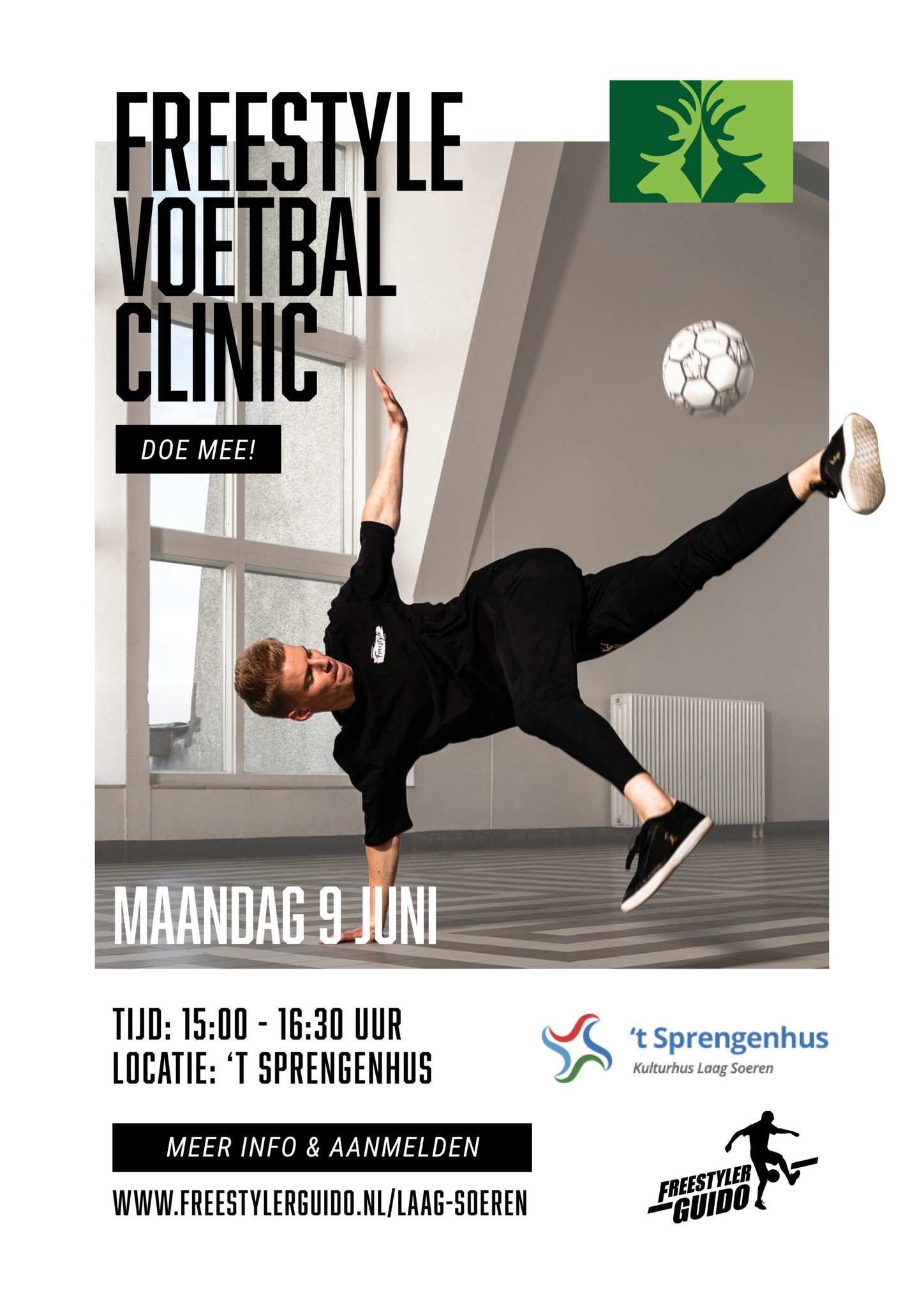 Freestyle Voetbal Workshop in ‘t Sprengenhus!