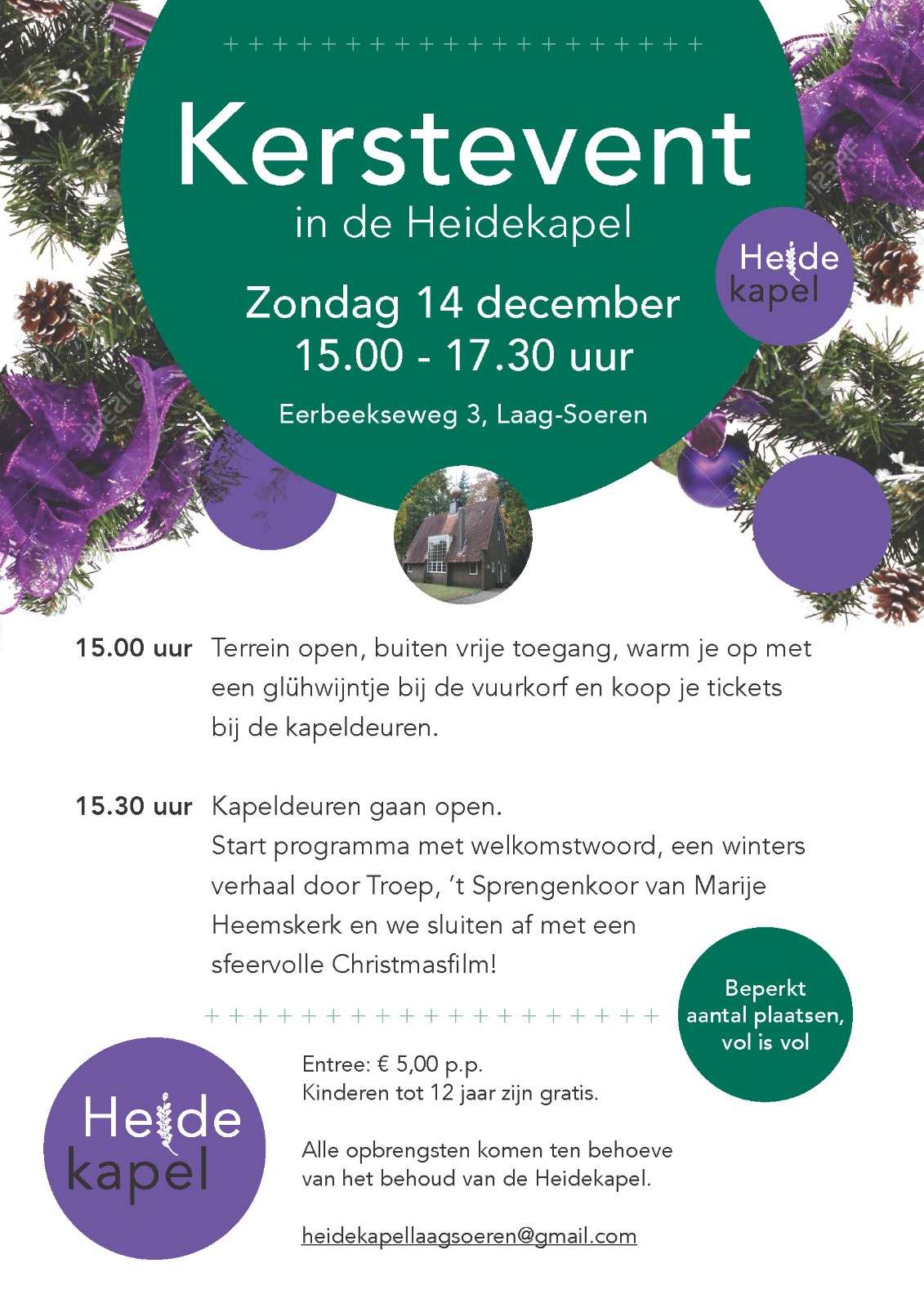 Kerstevent in de Heidekapel