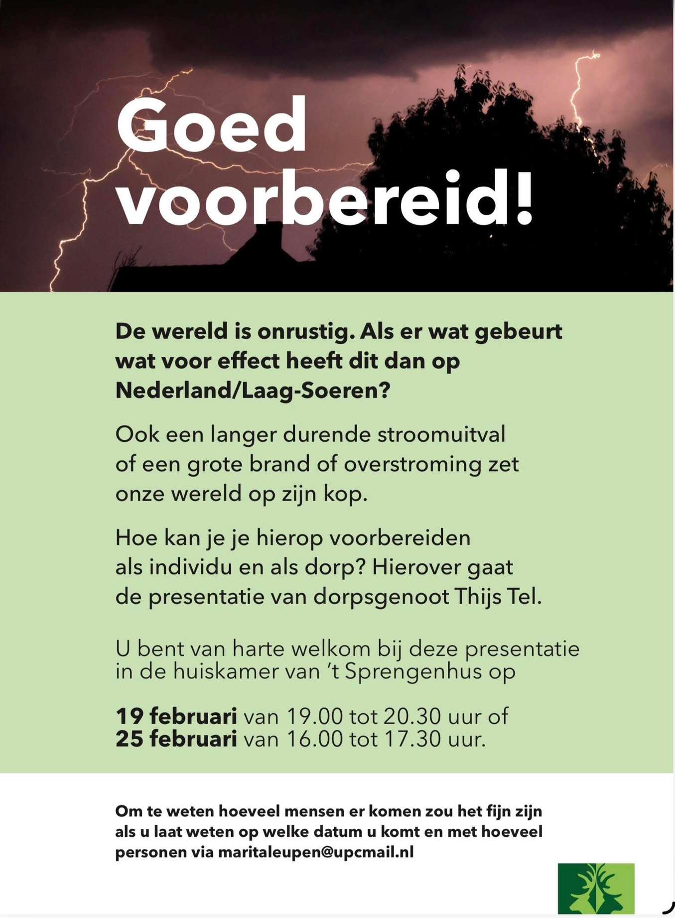 Presentatie “Goed voorbereid”