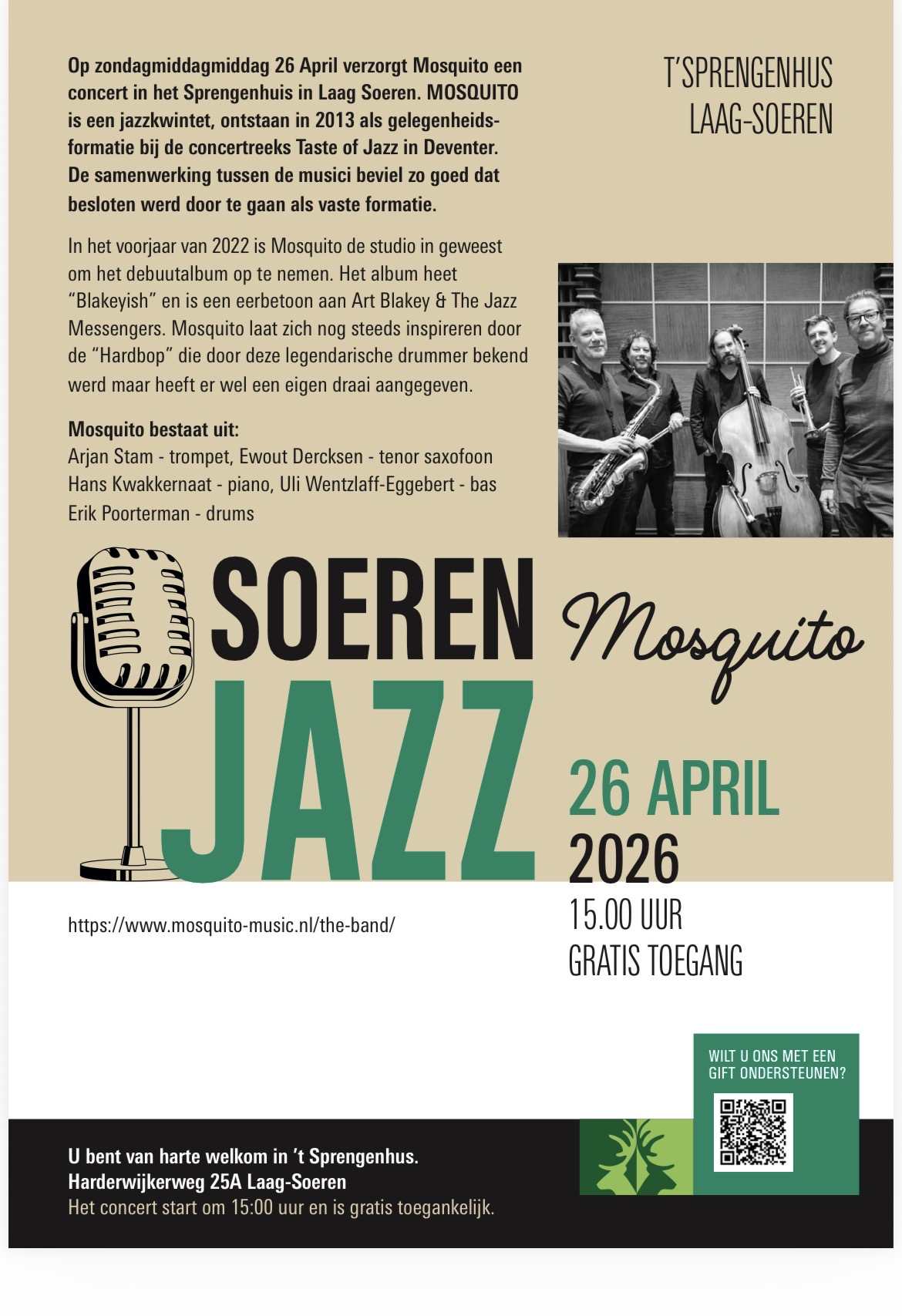 Soeren jazz in ‘t Sprengenhus