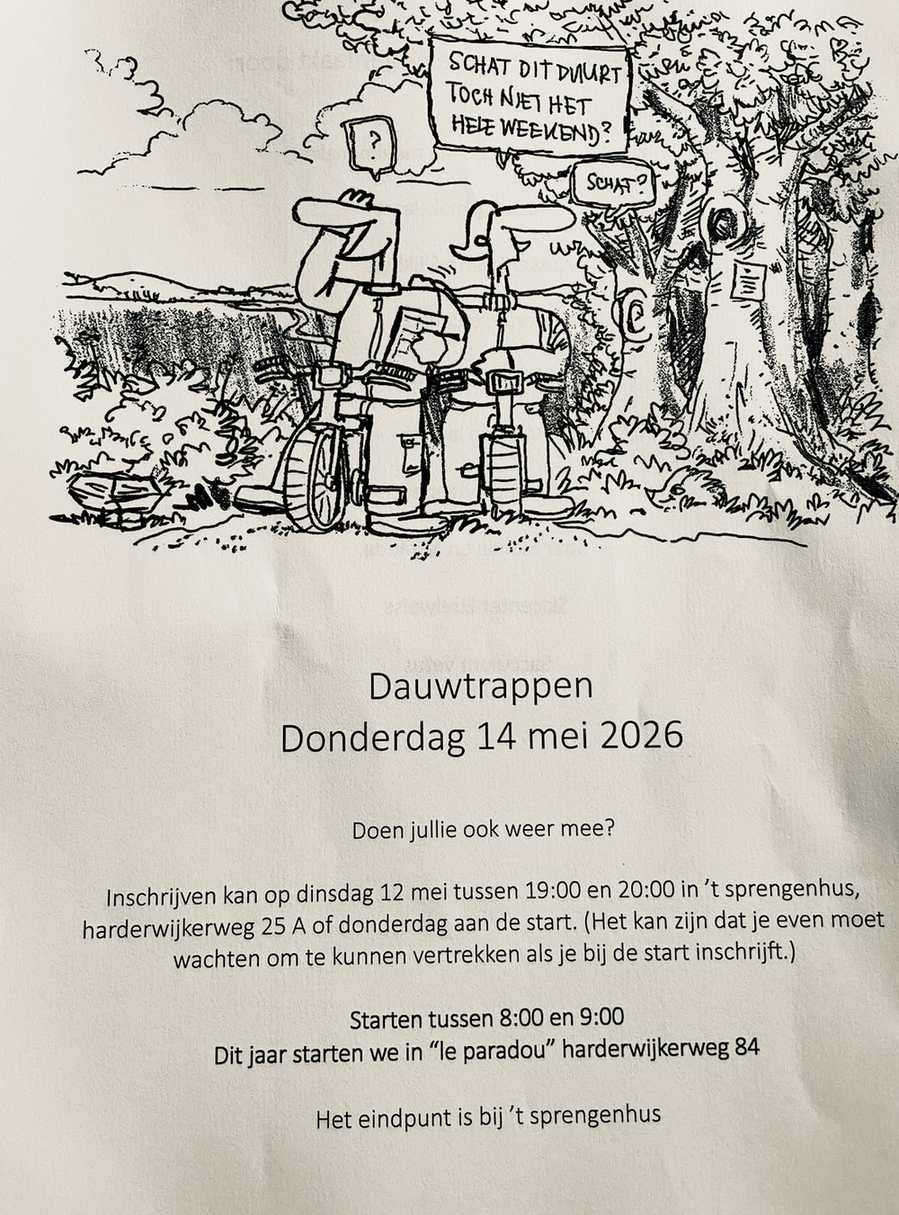 Dauwtrappen op Hemelvaartsdag